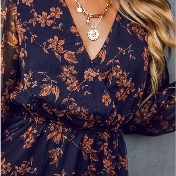 Cupshe Floral Print Mini Dress - Picture 2 of 5